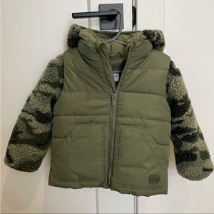 Gap baby 2 way jacket double zip 2 years old